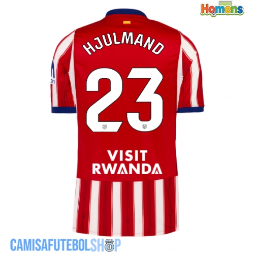 Camisa de time de futebol Atletico Madrid Morten Hjulmand #23 Replicas 1º Equipamento 2026-27 Manga Curta